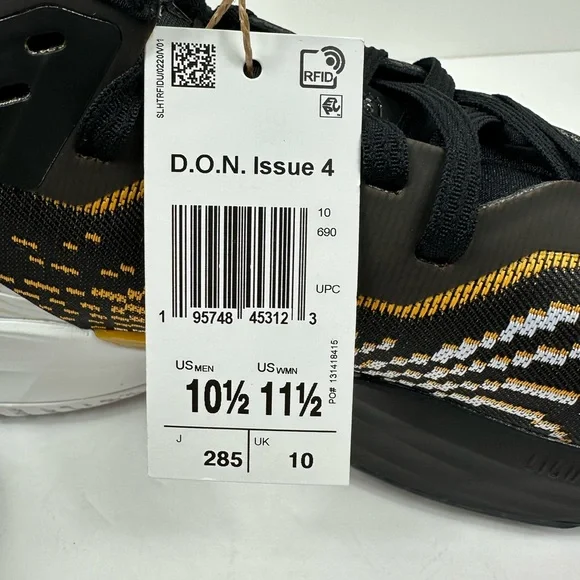 Men’s Rare Adidas DON Issue 4 Tiger US 10.5 Grambling State - Picture 10 of 10